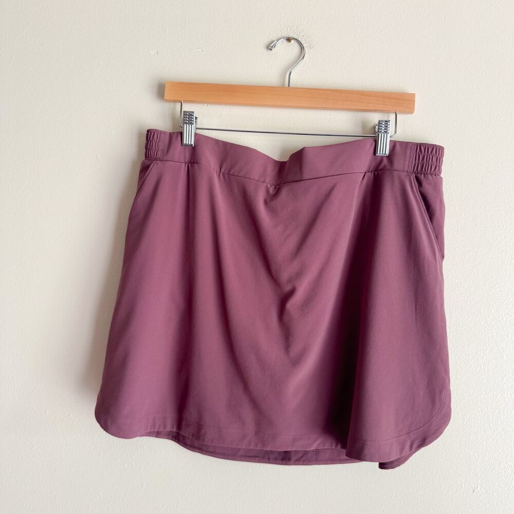 Calia Mauve Purple Birdie Built in Shorts Skort XL Athleisure Golf Outdoor